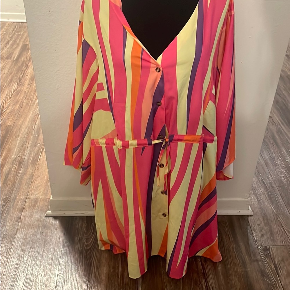 Colorful Striped Dress